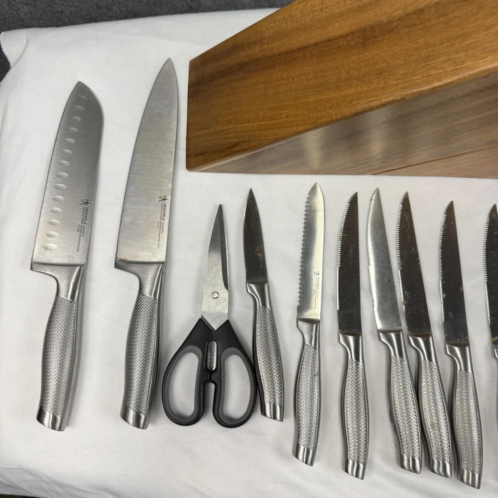 Henckels Diamondl Dynamic 13 Piece Knife Set with Wood Block and Shears